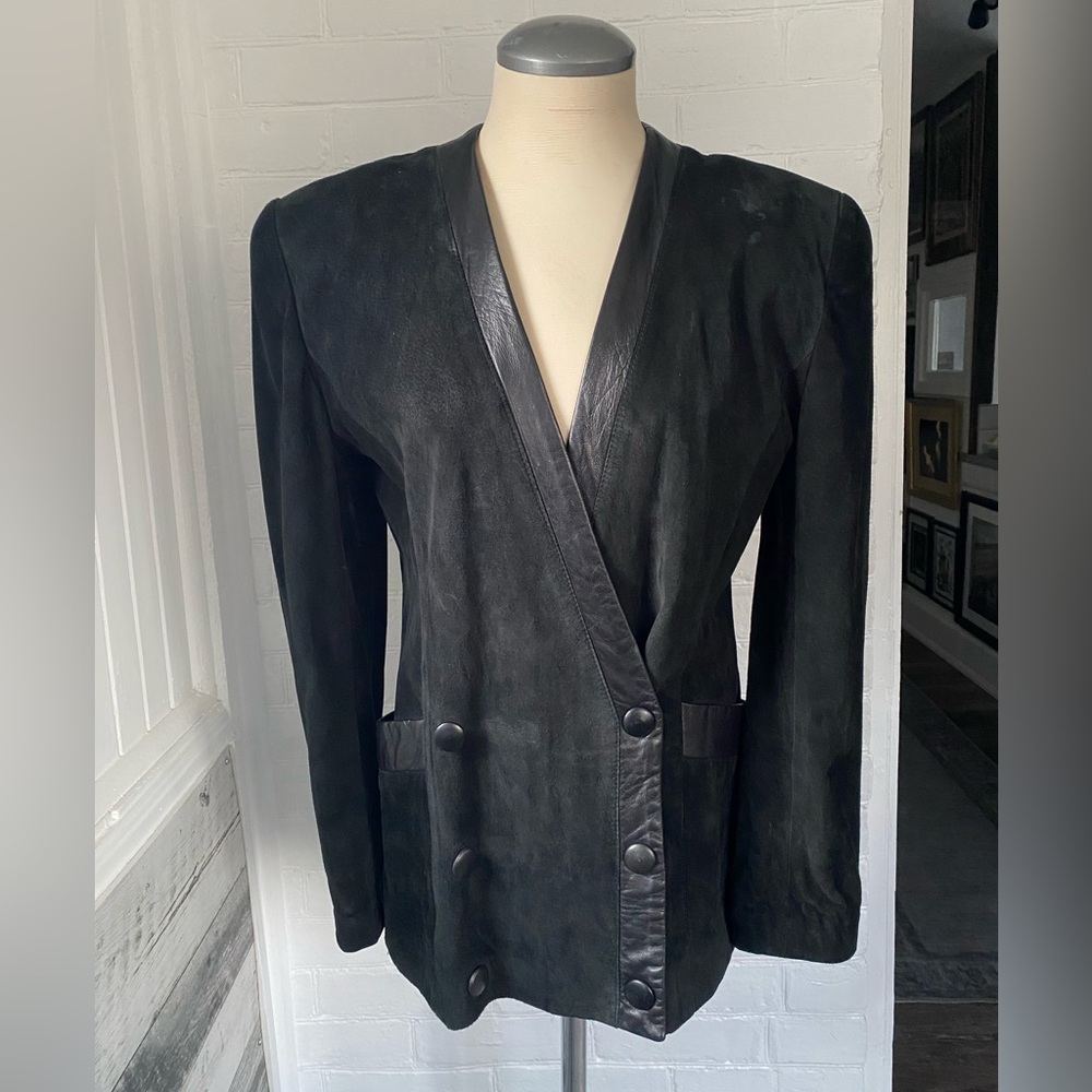 DANIER LEATHER blazer